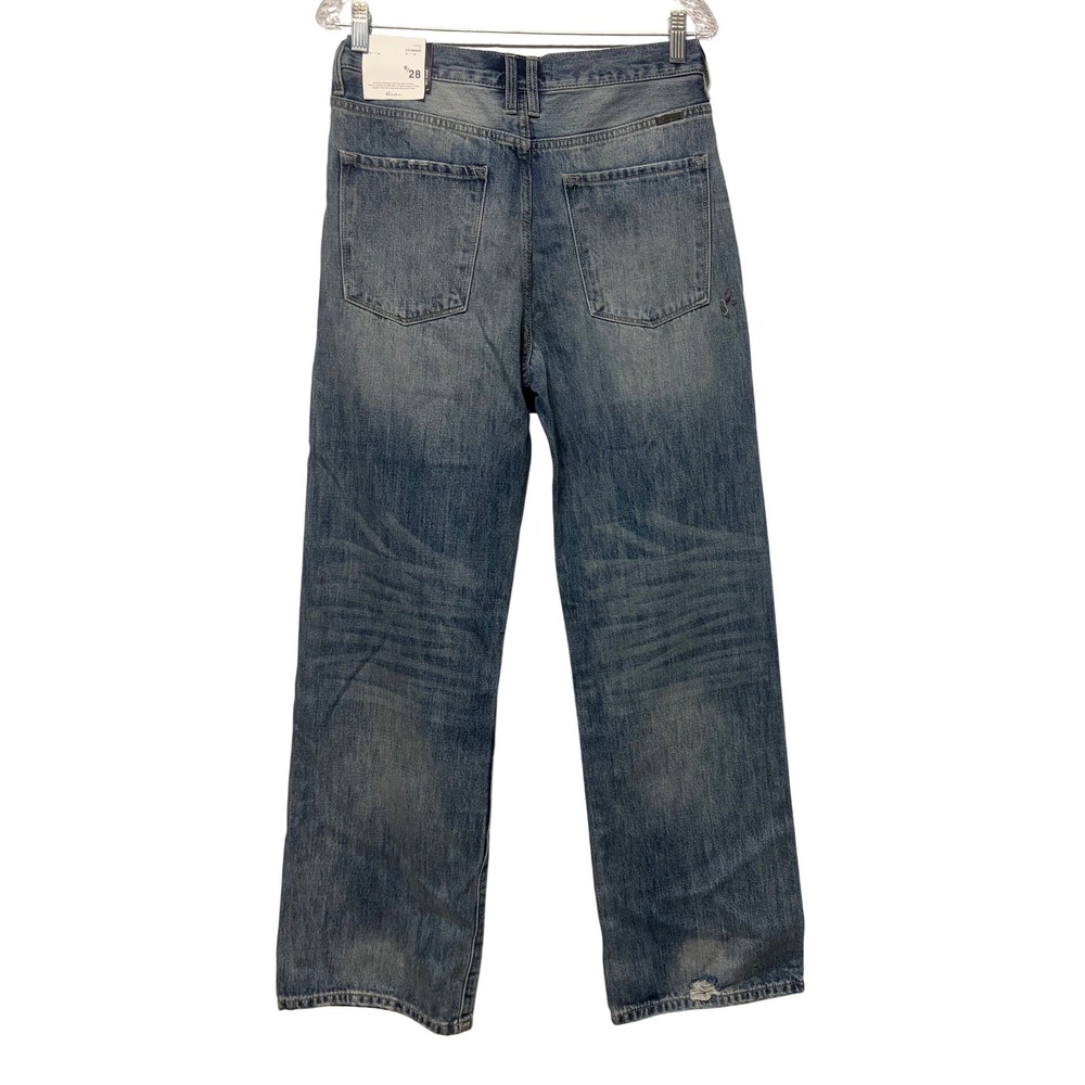 KanCan 90s Flare High Rise Distressed Wide Leg Jeans Medium Wash Size 9 NEW Boho - Picture 3 of 6